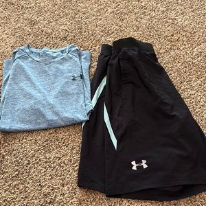 Under Armour Heatgear short sz M. Tech tee sz S.